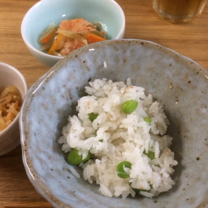 枝豆しらすごはん